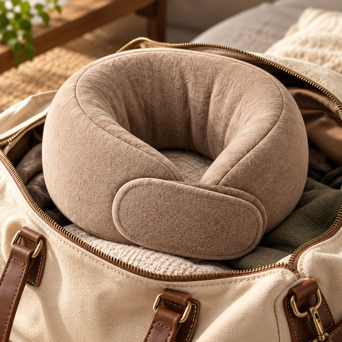 High-Sided Memory Foam Travel Neck Pillow