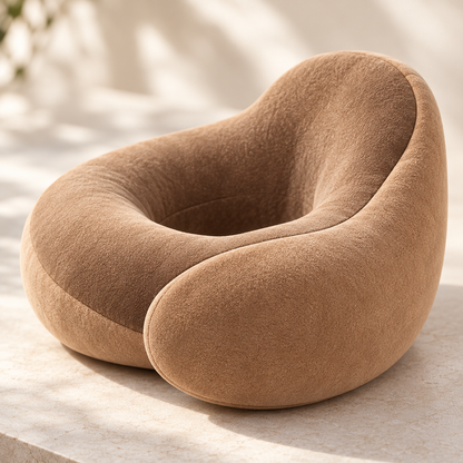 Contoured Memory Foam Travel Neck Pillow