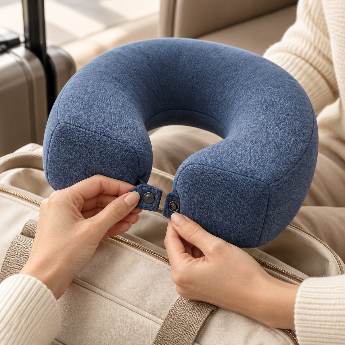 Memory Foam Travel Neck Pillow