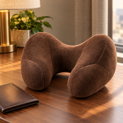 Contoured Memory Foam Travel Neck Pillow