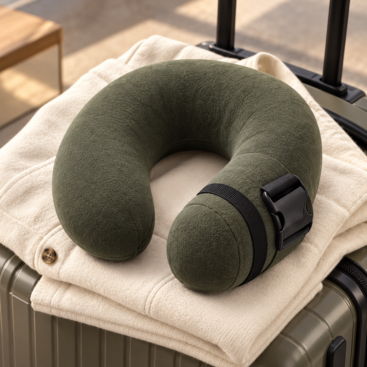 U-Shaped Memory Foam Travel Neck Pillow