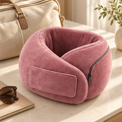 Wraparound Memory Foam Travel Neck Pillow